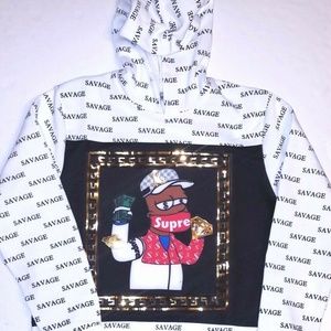 The Infamous Black Sheep Brand Hoodie Sweatshirt L